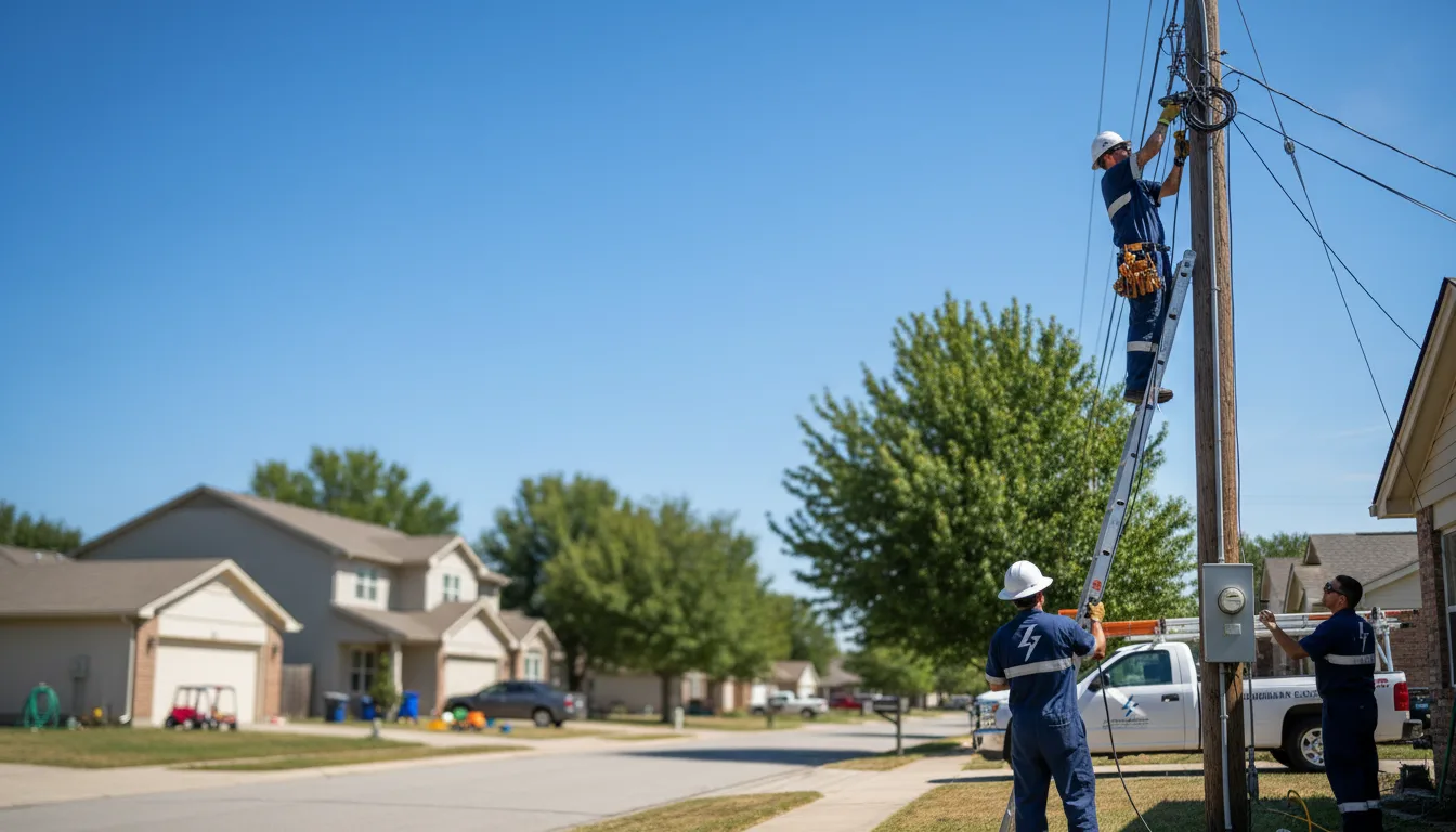Residential electrician providing installation services in Norco, LA